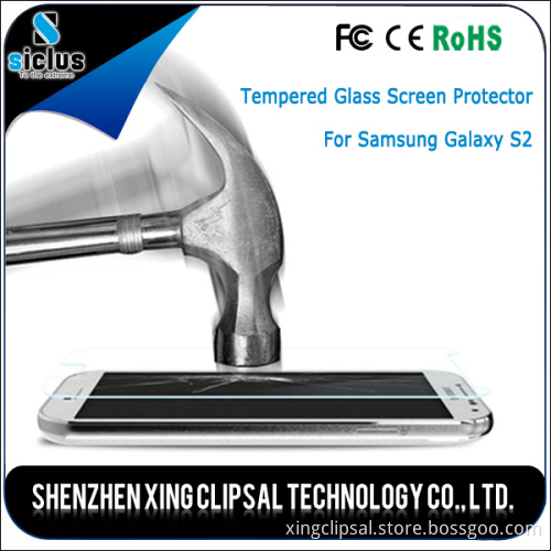 New Design Amazing 3 Layser High Transmittance Tempered Glass Screen Protector for Samsung Galaxy S2